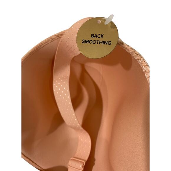 42DDD Wacoal Back Appeal Tshirt Bra New Peach Lined Underwire 853303 - Picture 6 of 11